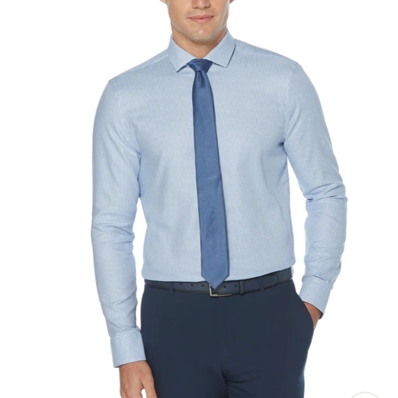 NWT Perry Ellis SLIM FIT DOBBY DRESS SHIRT Size: 2XL - Picture 1 of 8